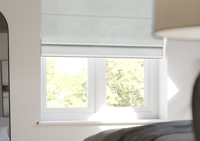 Odessa Velvet, Silver - Twist&Fit Roman Blind - Image 5